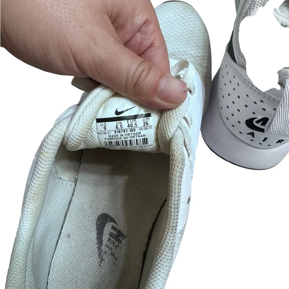 Nike Air Max White and Black Trainers
